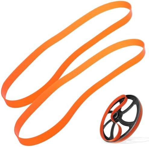 IMPRESA Bandsaw Tires - 2-Pack of Orange Urethane Bandsaw Tire for Metal & Wood Cutting - No Adhesive Needed - Compatible with Jet