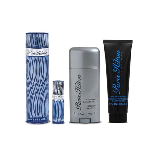 Paris Hilton Eau de Toilette Cologne for Men 4 PC Gift Set