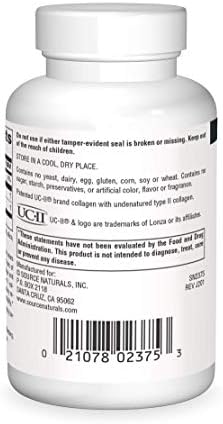 Source Naturals, UC-II, 40 mg - 60 Capsules | Undenatured Collagen Joint Comfort*
