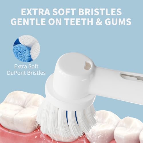 Replacement Toothbrush Heads Compatible with Oral-B Braun 20 Pcs | Professional Electric Toothbrush Brush Heads for Oral B Replacement Head Refill Pro 500/1000/1500/3000/3757/5000/7000/7500