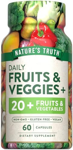 Nature's Truth Super Fruits and Veggies | 60 Vegan Capsules