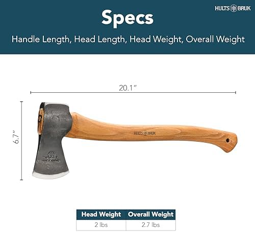 840712 Ekelund Hatchet - 2 lb Head, 20" Handle
