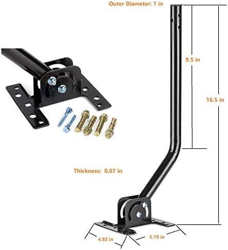 TV Outdoor Yagi Antenna with Long Range Reception Capacity - Digital TV Antenna Available for Attic or Roof Mount