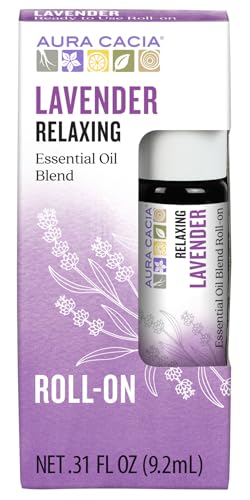 Aura Cacia Roll-On Essential Oil Blend, Peppermint, 0.31 Ounce