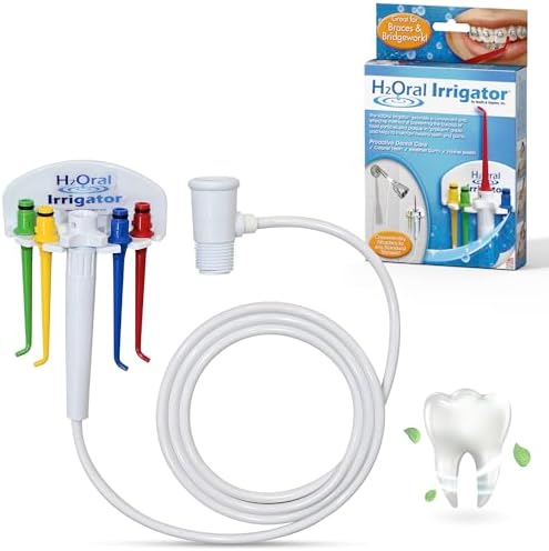 Oral Irrigator - Shower Water Flosser for Healthy Teeth and Gums Made in USA