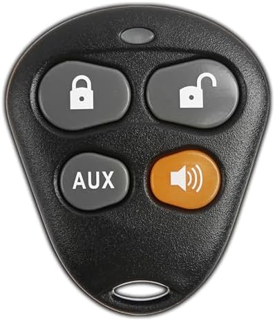 KeylessOption Keyless Entry Remote Starter Car Key Fob Alarm for Aftermarket Viper Automate EZSDEI474V 474V (Pack of 2)