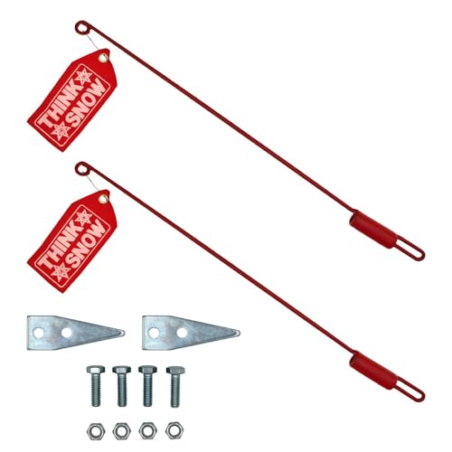 (2) Snow Plow Blade Markers Guide Stick w/Flag for Western 59700