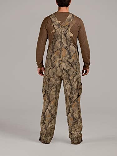 Uninsulated Camouflage Bib Overall for Men, Non-Insulated, Cotton Poly Blend Hunting Coveralls for Warm Weather