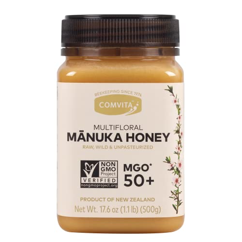 Comvita Manuka Honey MGO 50+ Multifloral Non-GMO Raw Honey - 500g (17.6 Oz)