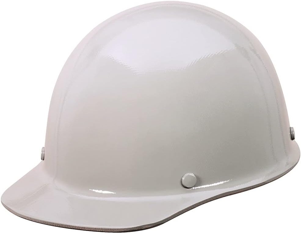 MSA Skullgard Cap Style Safety Hard Hat with Suspension - Non-Slotted Cap, Made of Phenolic Resin, Radiant Heat Loads up to 350F | Fas-Trac III Ratchet Suspension