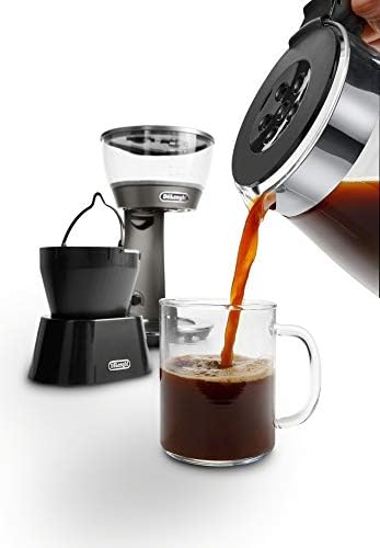 De'Longhi 3-in-1 Specialty Coffee Brewer, IcedCoffee Maker (Bold Cold Brew), Gourmet Pour Over, Premium Drip, SCA GoldenCup Certified, Glass Carafe