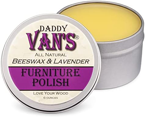 Daddy Van's All Natural Beeswax & Lavender Furniture Polish | Chemical-Free, Non-Toxic Beeswax Wood Conditioner