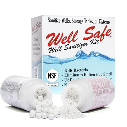 WELL SAFE Well Sanitizer Kit for Well Water Treatment & Sulfur Smell | Water Purification and DIY Shock Treatment for Wells