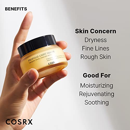 COSRX 64% Propolis Honey Lightweight Cream, Instant Golden Glow,2.19 fl.oz