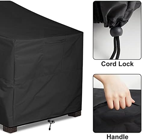 ALSTER Outdoor Chair Covers, Patio Chair Covers (35" L x 40" W x 33" H), Durable and Waterproof Outdoor Furniture Covers for Lounge Deep Seat