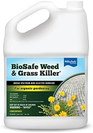 BioSafe Systems 7601-1 Weed and Grass Killer, (Case – 2), 1 Gallon, Non-Selective Herbicide, Concentrate