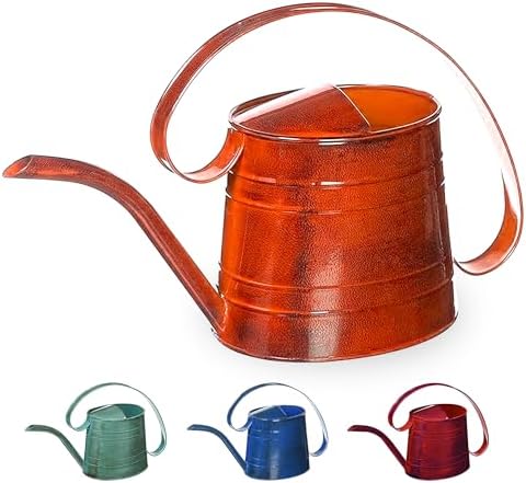 Robert Allen MPT01508 Danbury Metal Watering Can, Teal/Copper