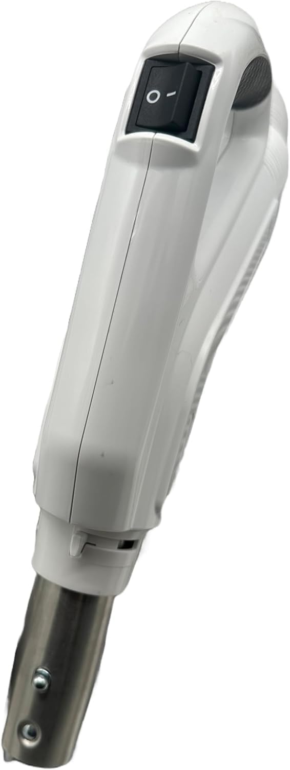 Universal Central Vacuum 30 ft Low Voltage Hose, White, Crushproof Material, Compatible with Most Inlets - On/Off Switch Control (30 Ft. Low Voltage)