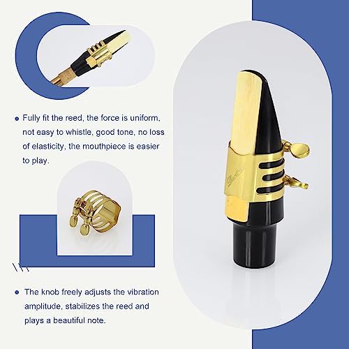 Tenor Saxophone Ligature Double Screws Gold Tenor Saxophone Ligature Fastener