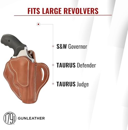 1791 Revolver Holster Fits Taurus Judge, S&W Governor, Public Defender