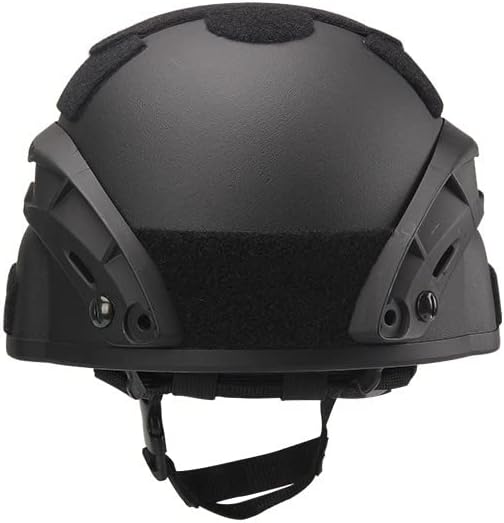Airsoft MICH 2000 ACH Tactical Helmet with Clear Visor NVG Mount and Side Rail
