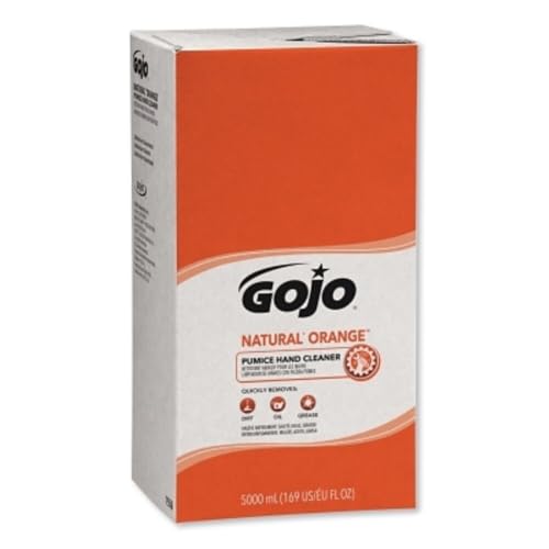 GOJO Industries 315-7556-02 Natural Orange Smooth Pumice Hand Cleaner, TDX 5000mL Refill (Pack of 2)