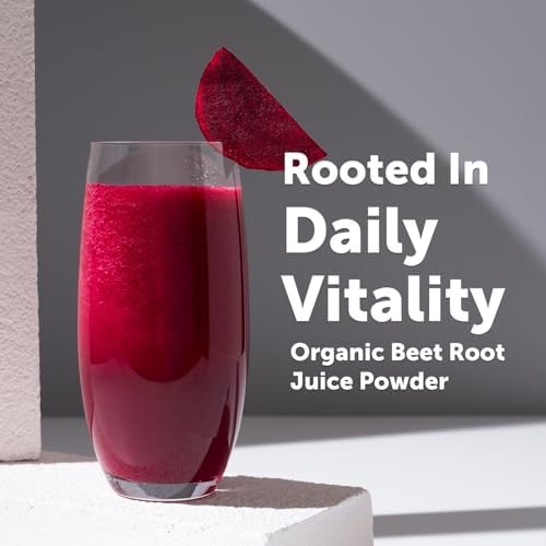 Micro Ingredients Organic Beet Root Juice Powder, 1 Pound | Water Soluble, Raw Beet Supplement | Powder Drink Mix for Smoothies & Recipes | Non-GMO