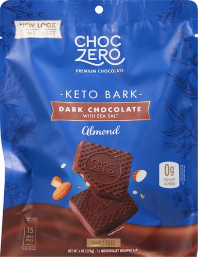 Choczero, Bark Almond Dark Chcolate Sea Salt, 6 Ounce