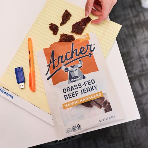 Archer Jerky Cowboy Cut Beef Jerky, Old Fashioned, Zero Sugar- 2 Oz, 6 Pack