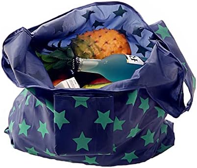 Cloth Tote Bags, Reusable, Foldable, Recycle for Shopping, Fits in Pocket, Eco Friendly for Groceries, Water Resistant, Lightweight
