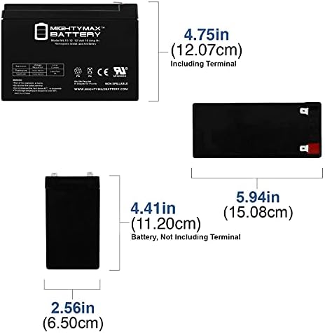 Mighty Max Battery 12V 10AH SLA Battery for Razor iMOD V1+ MX350 V1-8 SH-12100F2-2 Pack
