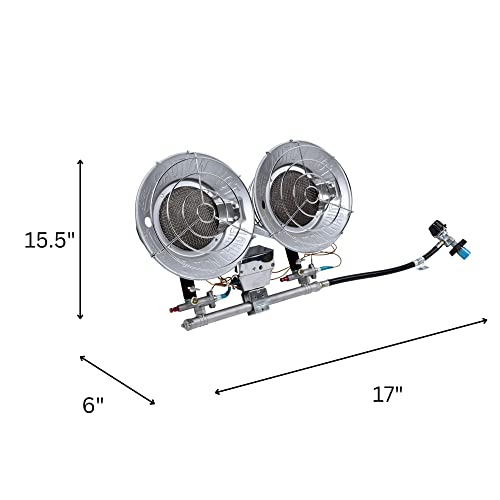 MASTER LP Tank Top Space Heater, Variable Output, 32,000 BTU (MH-32-TTC)