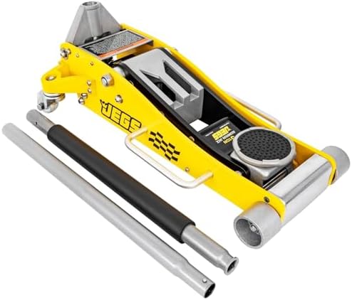 3-Ton Aluminum Floor Jack [6,000 lbs. Capacity] | 3-Ton Aluminum Floor Jack for your shop/garage; aluminum and rubber construction