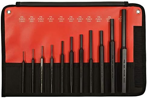 Mayhew 66253 11-Piece Hardened Steel Pin Punch 11 Piece Metric