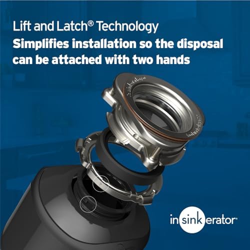 InSinkErator Badger 1 Garbage Disposal with Power Cord, Badger Series 1/3 HP Continuous Feed Food Waste Disposer