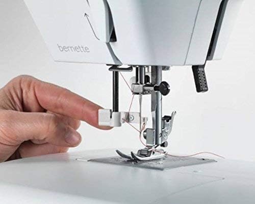 Bernette B35 Sewing Machine Swiss Design with 23 Stitches, 7 Presser Feet, Automatic Buttonhole, Quilting, Heavy-Duty Build, LED Light, Portable