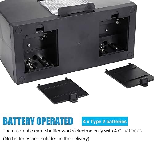 Automatic Card Shuffler for Five Crowns Card Game, Battery Operated Poker Shuffling Machine, Poker Card Shuffler