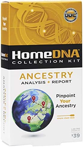 Ancestry Analysis + Report | Choose The Test That's Right for You | at-Home DNA Test Kit | Lab Fees NOT Included | Kit ONLY