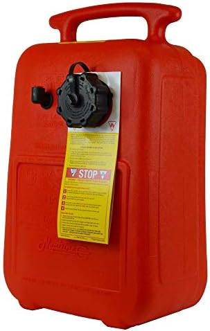 Scepter 3.2 Gallon Portable Marine Gas Can, Boat Fuel Tank with Top Handle | Underseat Design, 2-Way Vented Cap, Built-In Fuel Gauge and Pick-Up, EPA & CARB Compliant, 14"L x 10.5"W x 9"H (08576)