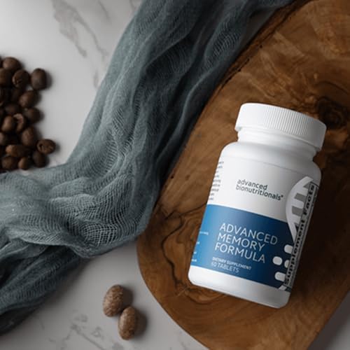 Advanced Bionutritionals Advanced Memory Formula, Brain Booster Supplement for Memory and Focus, Acetylcholine, Alpha-GPC, NeuroFactor, Manufactured in The USA, 60 Tablets