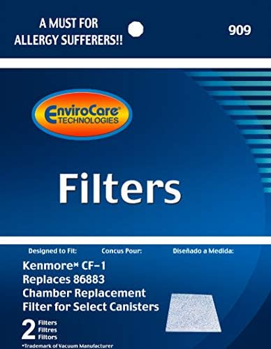 EnviroCare Replacement Vacuum Filters for Kenmore CF-1 Progressive Vacuums 2 Filters