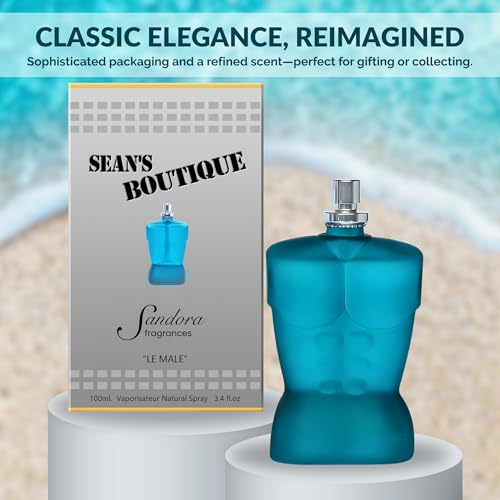 Sandora Fragrances Cologne for Men – INSPIRED by A WORLD RENOWNED MEN'S PERFUME – Lavender, Mint, Cardamom, Vanilla – Spicy, Warm, Sensual