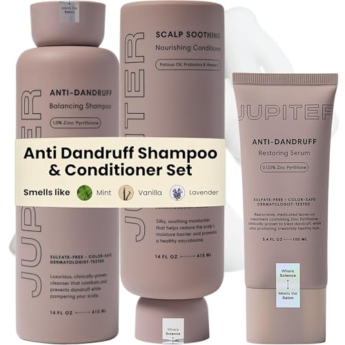 Jupiter Balancing Shampoo & Nourishing Conditioner for Men & Women - Clarifying Cleanse for Oily, Dry & Sensitive Scalp - Hydrates