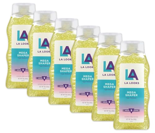 L.A. Looks Mega Shaper Hair Gel - Hold 9 Level - 20 Oz (567g)