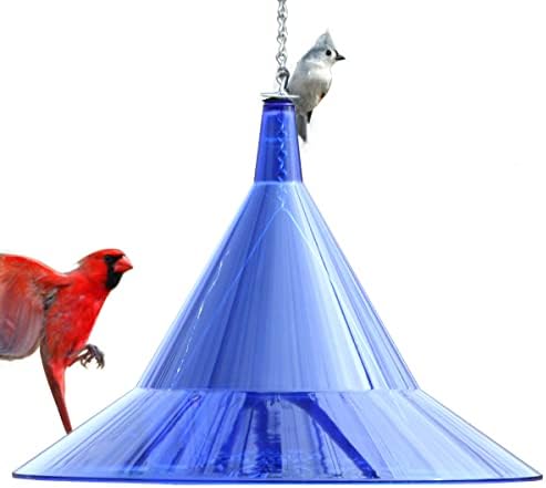 Squirrel Baffle - for Outside Bird House and Feeder Pole - Premium Large 17” Dome - by Arundale Made in USA (Crystal Clear)