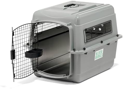 Petmate Sky Kennel - For Air and Travel, Airline Compliant Dog Crate for Pets 50-70 lbs, Heavy Duty Dog Kennel, Made in the USA- 36 Inches