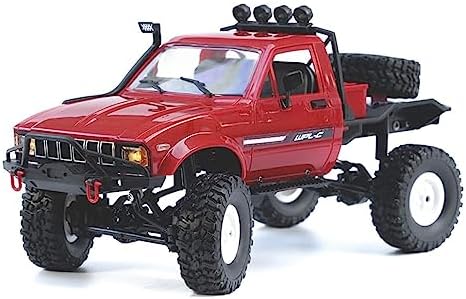 RC Crawler Offroad RC Truck WPL C14 RC Rock Crawler 1/16 Scale 4x4 Waterproof Remote Control Trucks with LED Lights