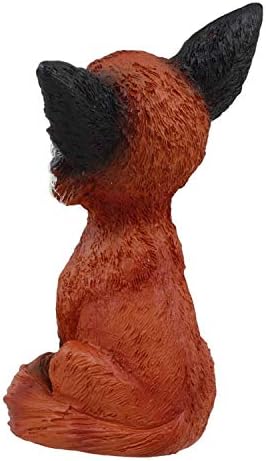 SUMMIT COLLECTION YTC Brown and Black Smiling Fox TeeHee Themed Decorative Figurine Statue