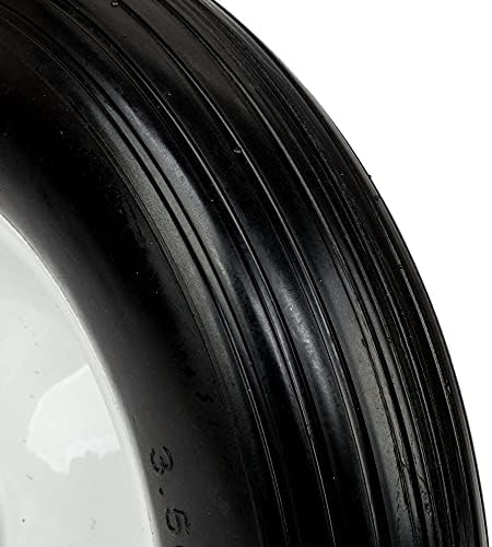 3.50-8" Wheelbarrow Tires with 5/8 Bearing, 3" Hub Universal Fit Wheelbarrow Wheel