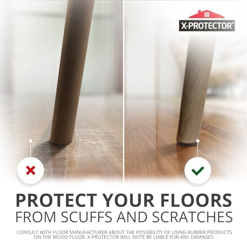 X-PROTECTOR Non Slip Furniture Pads – 12 Premium Furniture Grippers 3"! | Best SelfAdhesive Rubber Feet Furniture Feet – Ideal Non Skid Furniture Pad Floor Protectors – Keep Furniture in Place!